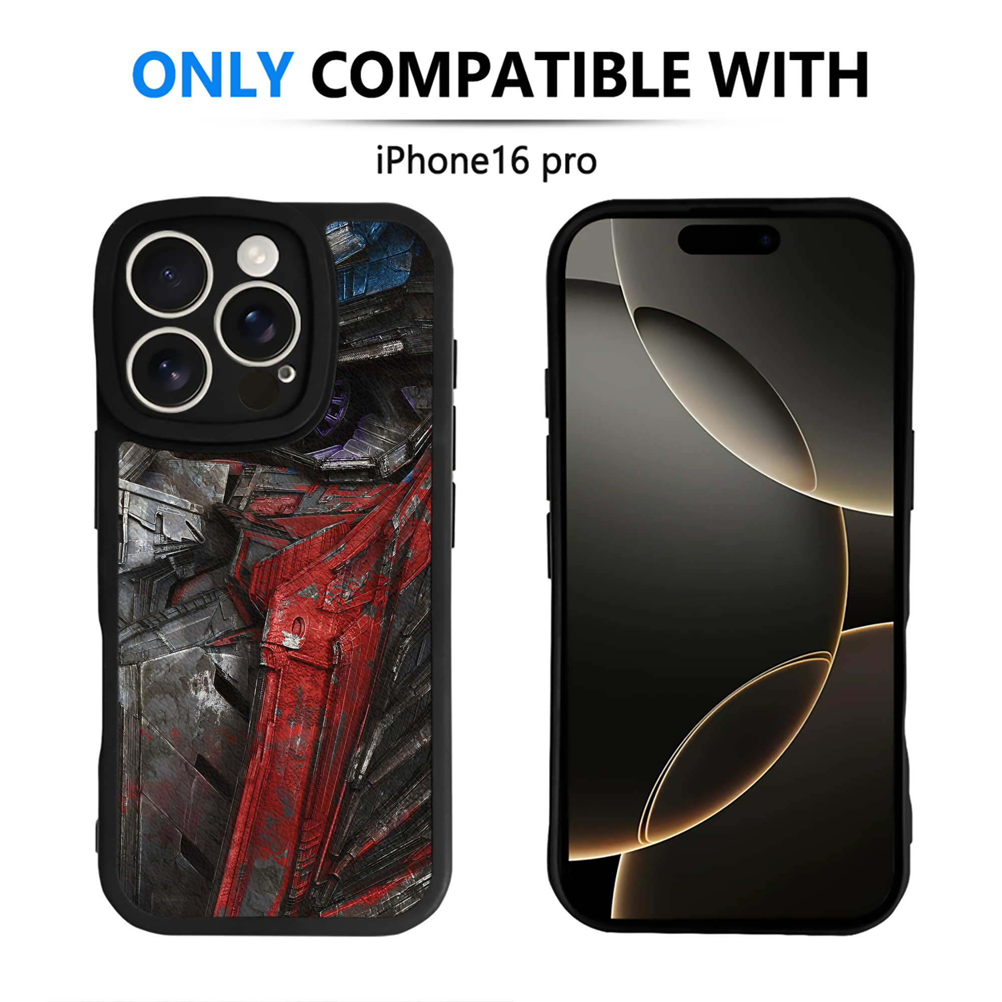 （画像用） Transformers トランスフォーマー 【iPhone 16シリーズ対応】シリコンスマホケース（レザー調） 材質：シリコン